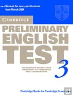 Bertrand.pt - Cambridge Preliminary English Test 3 Student'S Book
