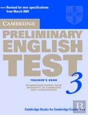 Cambridge Preliminary English Test 3 Teacher'S Book