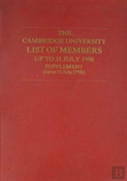 Bertrand.pt - Cambridge University List Of Members Up To 31 July 1996