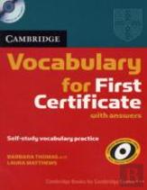 Cambridge Vocabulary For First Certificate Edition With Answers And Audio Cd