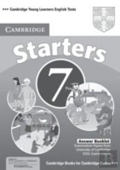 Cambridge Young Learners English Tests 7 Starters Answer Booklet