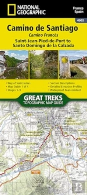 Camino De Santiago -Camino Frances 1 Of 4 Map