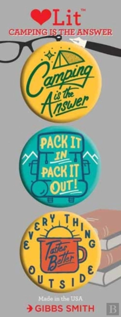 Bertrand.pt - Camping Is The Answer 3 Badge Set