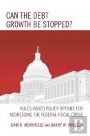 Can The Debt Growth Be Stopped?