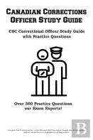 Canadian Corrections Officer Study Guide
