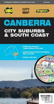 Canberra City Suburbs & South Coast Map 248 8th Ed