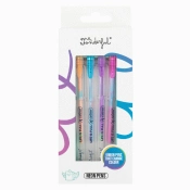Canetas - Set of 4 Colour-Changing Neon Pens