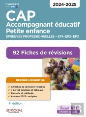 Cap Accompagnant Éducatif Petite Enfance : Épreuves Professionnelles 2024-2025 ; 90 Fiches De Révisions