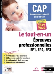 Cap Accompagnant Educatif Petite Enfance - Epreuves Professionnelles Ep1, Ep2, Ep3 - (Efs) - 2018