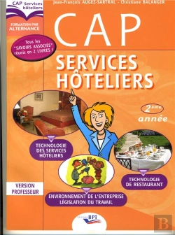 Bertrand.pt - Cap ; Services Hôteliers En Alternance ; 2e Année ; Livre Du Professeur