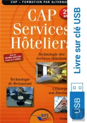 Cap Services Hoteliers Prof. ; 2e Année  Sur Clé Usb