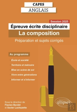 Bertrand.pt - Capes Anglais 2025 : Épreuve Écrite Disciplinaire ; La Composition
