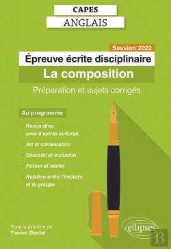 Bertrand.pt - Capes Anglais. Épreuve Écrite Disciplinaire. Session 2022