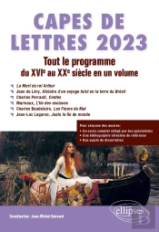 Capes De Lettres 2023 : Tout Le Programme En Un Volume
