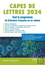 Capes De Lettres 2024 : Tout Le Programme En Un Volume