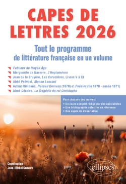 Bertrand.pt - Capes De Lettres 2026 - Tout Le Programme De Litterature Francaise En Un Volume
