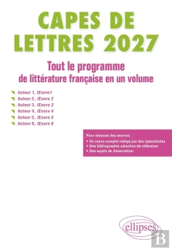 Bertrand.pt - Capes De Lettres 2027 - Tout Le Programme De Littérature Française En Un Volume
