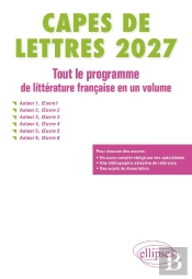 Capes De Lettres 2027 - Tout Le Programme De Littérature Française En Un Volume