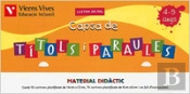 Capsa De Tittols I Paraules. Lletra De Pal
