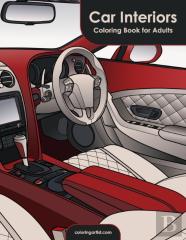 Car Interiors Coloring Book For Adults