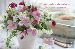 Bertrand.pt - Card Box Of 20 Notecards And Envelopes: Clematis