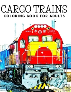 Bertrand.pt - Cargo Trains Coloring Book For Adults