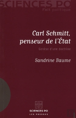Bertrand.pt - Carl Schmidt, Penseur De L'Etat ; Genèse D'Une Doctrine