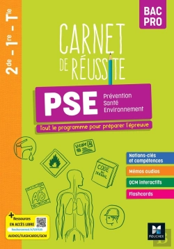 Bertrand.pt - Carnet De Réussite : Prévention Santé Environnement (Pse) ; Bac Pro ; Livre Élève