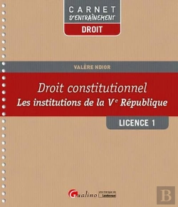 Bertrand.pt - Carnet D'Entrainement - Les Institutions De La Ve Republique - L1-S2