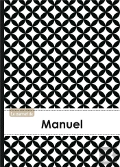 Carnet Manuel Lignes,96p,A5 Rondsnoiretblanc