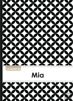 Bertrand.pt - Carnet Mia Lignes,96p,A5 Rondsnoiretblanc