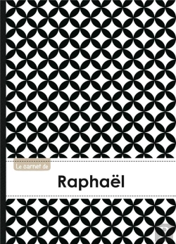 Bertrand.pt - Carnet Raphael Lignes,96p,A5 Rondsnoiretblanc