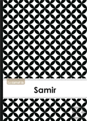 Carnet Samir Lignes,96p,A5 Rondsnoiretblanc