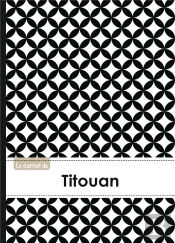 Carnet Titouan Lignes,96p,A5 Rondsnoiretblanc