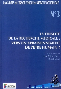 Bertrand.pt - Carnets Espace Ethique Soin Bretagne Occidentale N 3 Spiritualite La Finalite De La Recherche Medica