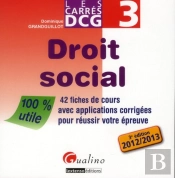 Carre Dcg 3- Droit Social, 3eme Edition