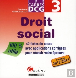 Bertrand.pt - Carre Dcg 3- Droit Social, 3eme Edition