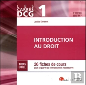 Carres Dcg 1 - Introduction Au Droit 2016-2017, 3eme Ed.