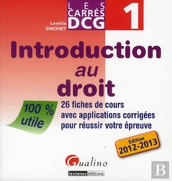 Bertrand.pt - Carres Dcg 1 - Introduction Au Droit