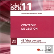 Carres Dcg 11 - Controle De Gestion 2016-2017, 5eme Ed.