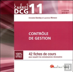 Bertrand.pt - Carres Dcg 11 - Controle De Gestion 2016-2017, 5eme Ed.