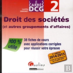 Bertrand.pt - Carres Dcg 2 - Droit Des Societes 2014-2015, 3eme Edition