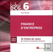 Carres Dcg 6 - Finance D'Entreprise 2016-2017, 6eme Ed.