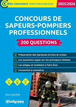 Bertrand.pt - Carrières Secteur Public : Concours De Sapeurs-Pompiers Professionnels ; 200 Questions (Édition 2025/2026)