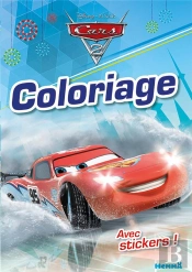 Cars 2 Coloriage Avec Stickers (Noel) (Visuel Y)