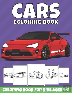 Bertrand.pt - Cars Coloring Book For Kids Ages 4-8