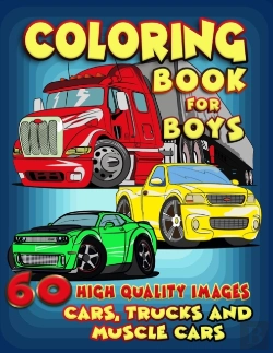 Bertrand.pt - Cars, Trucks And Muscle Cars Coloring Bo