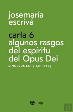 Bertrand.pt - Carta 6 Algunos Rasgos Del Espiritu Del Opus Dei