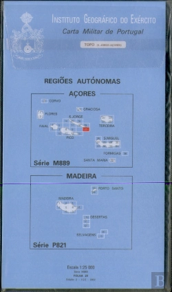 Bertrand.pt - Carta Militar de Portugal - Açores (esc.1:25,000) nº 20 - TOPO (S. JORGE)