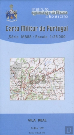 Bertrand.pt - Carta Militar de Portugal (esc.1:25,000) nº 102 - VILA REAL